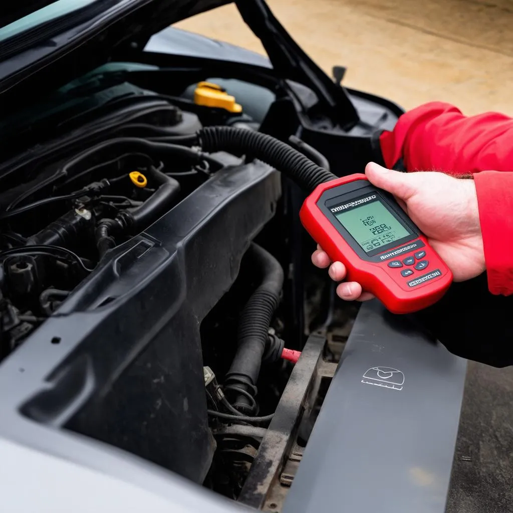 OBD2 Scanner in Use