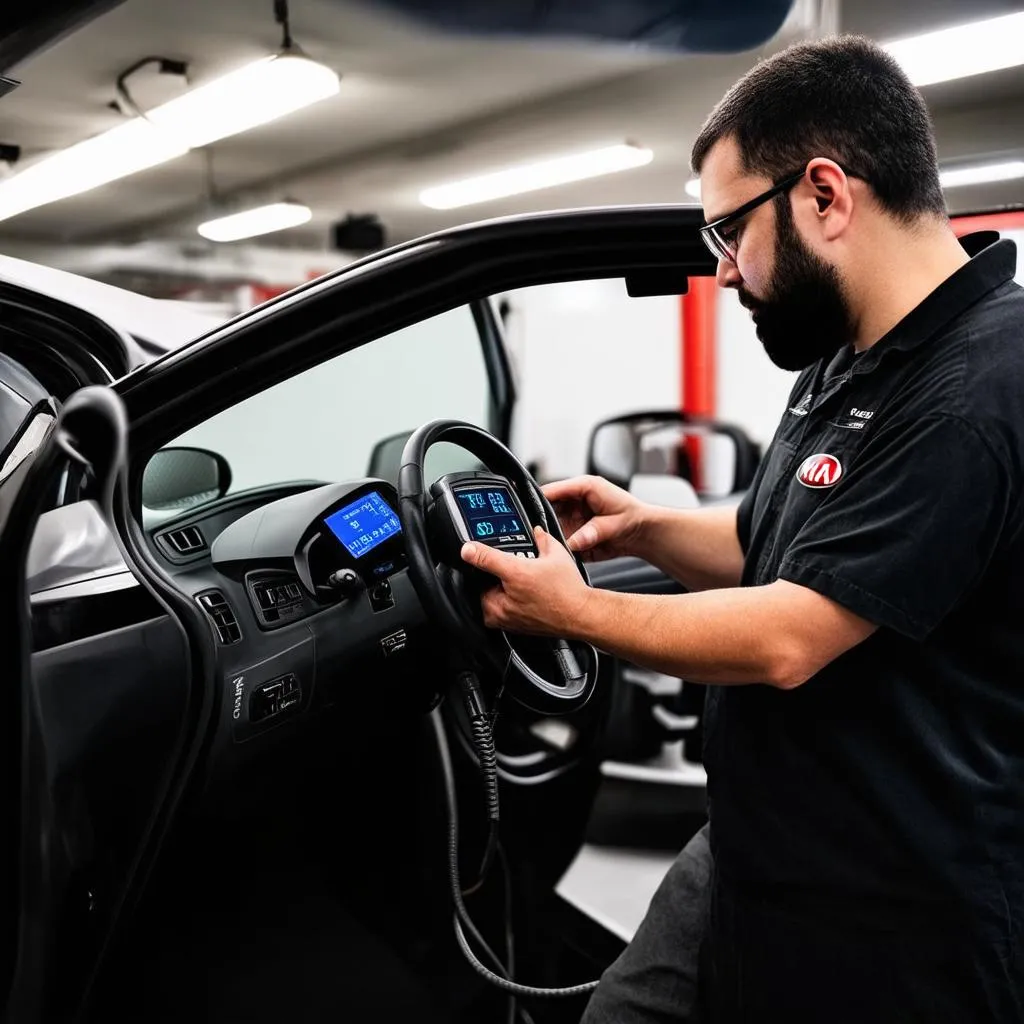 OBD2 Scanner in Use