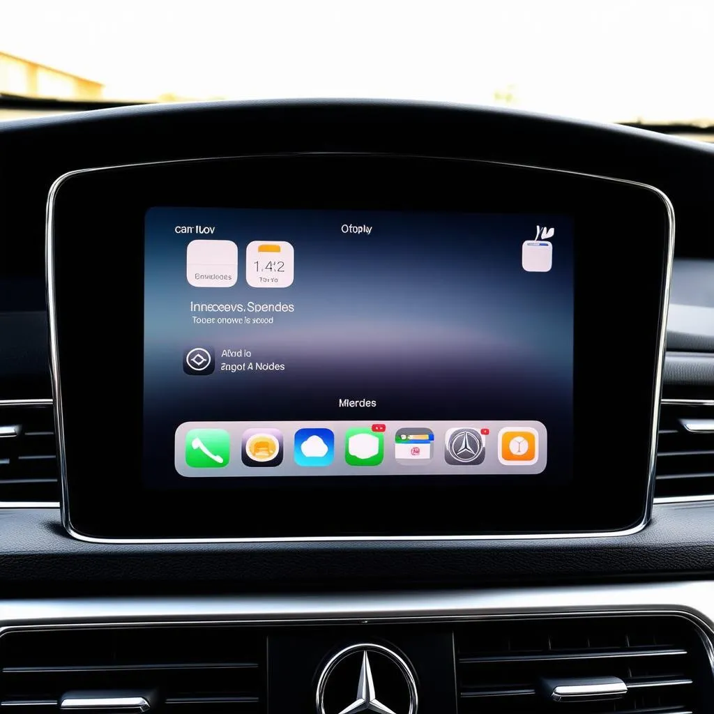 Mercedes CarPlay Screen