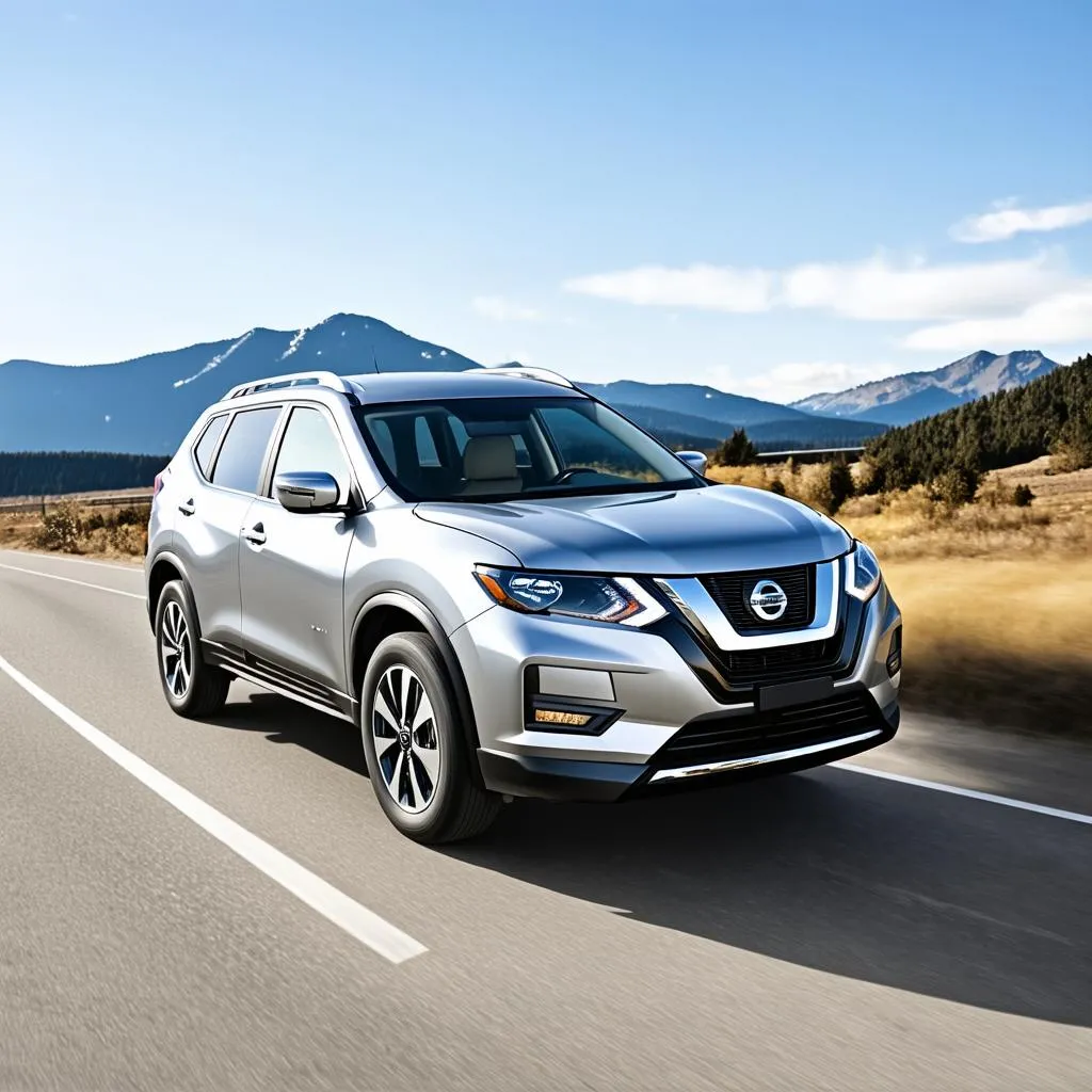 Nissan Rogue on the Road