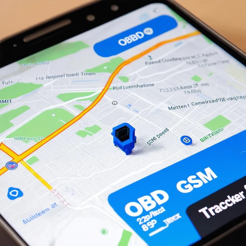 OBD GSM Tracker App Interface