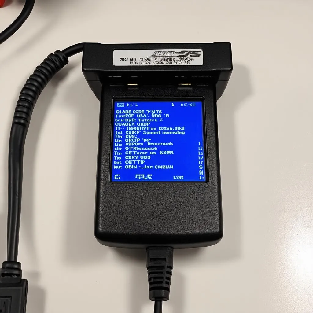 OBD-II Code Reader Connected to 2004 Tundra SR5 OBD-II Port