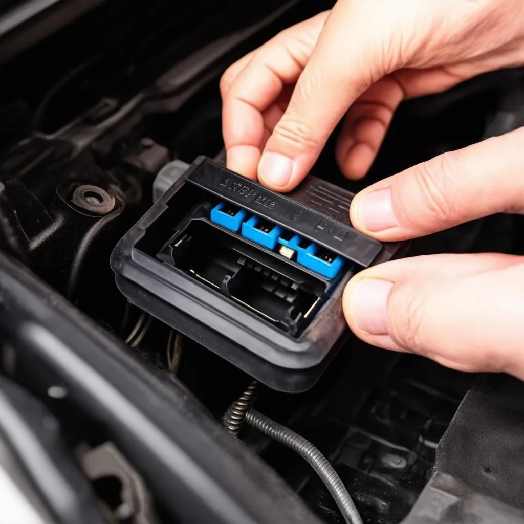 Installing OBD Port Cover