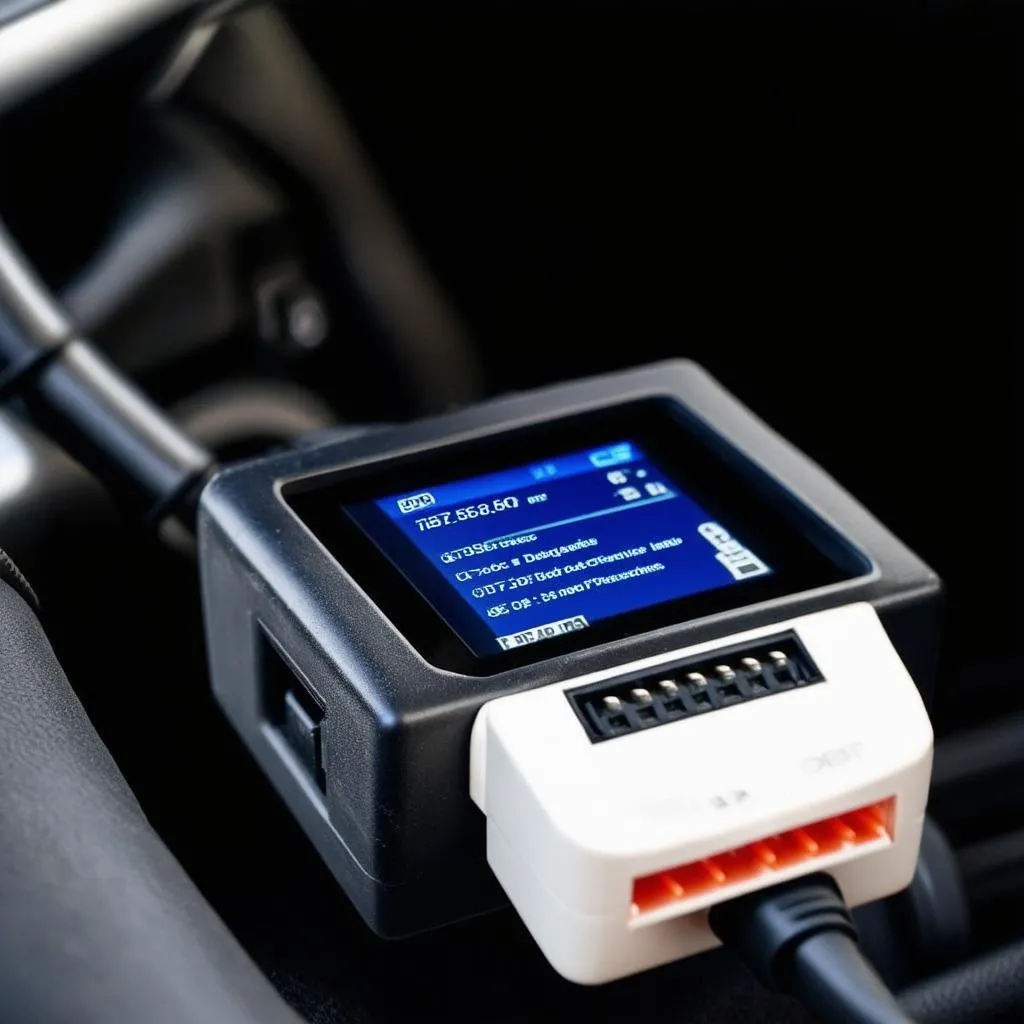 Car Diagnostic Tool Connected