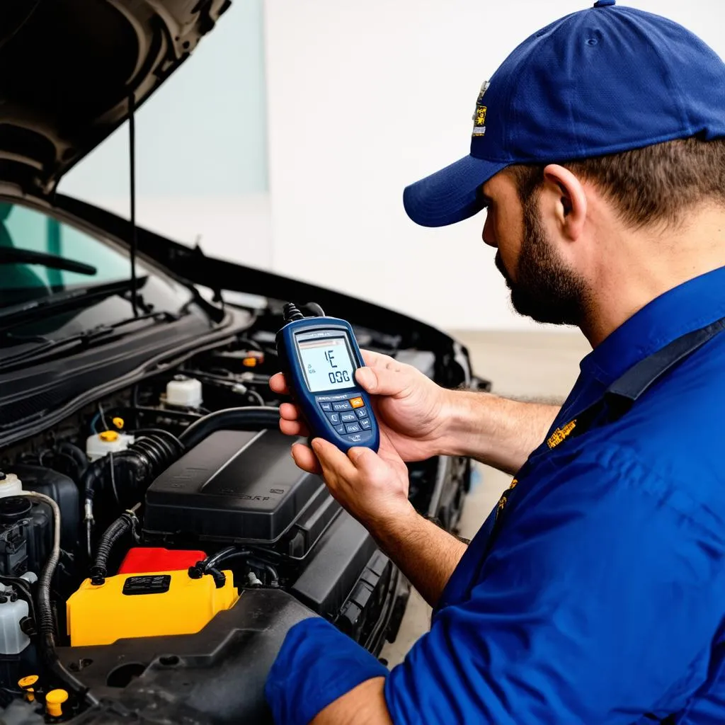 OBD Scanner in Use