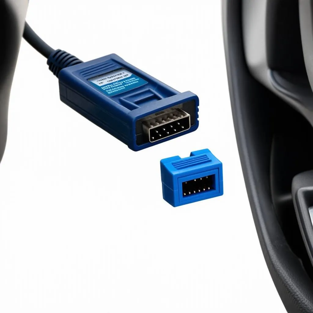 OBD Scanner Connected to a Car