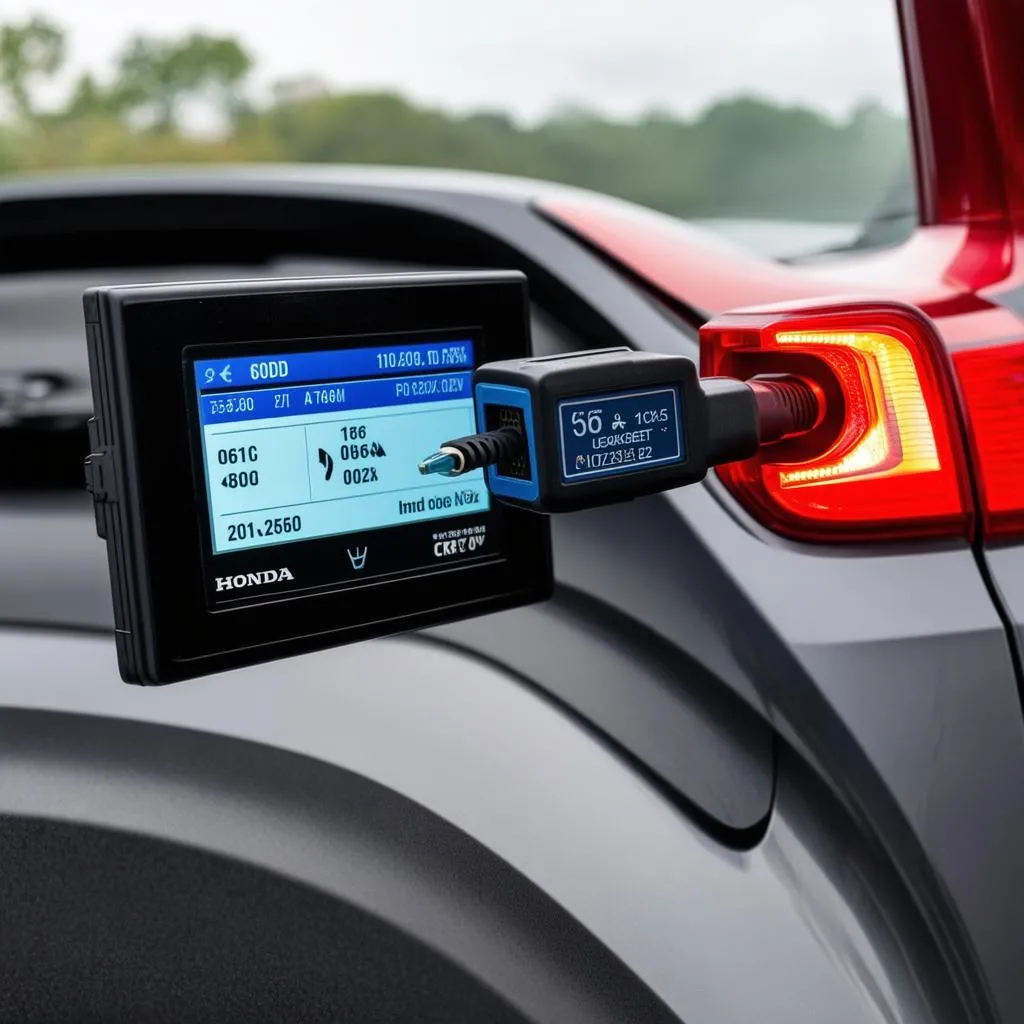 OBD Scanner Connected to 2019 Honda CR-V