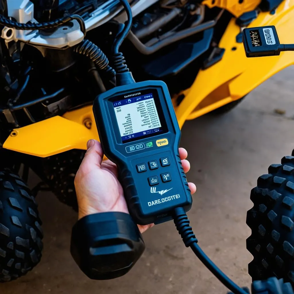 OBD Scanner Connected to ATV