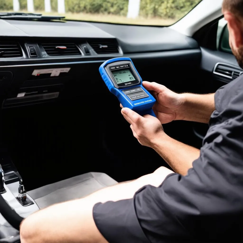 OBD Scanner in Use