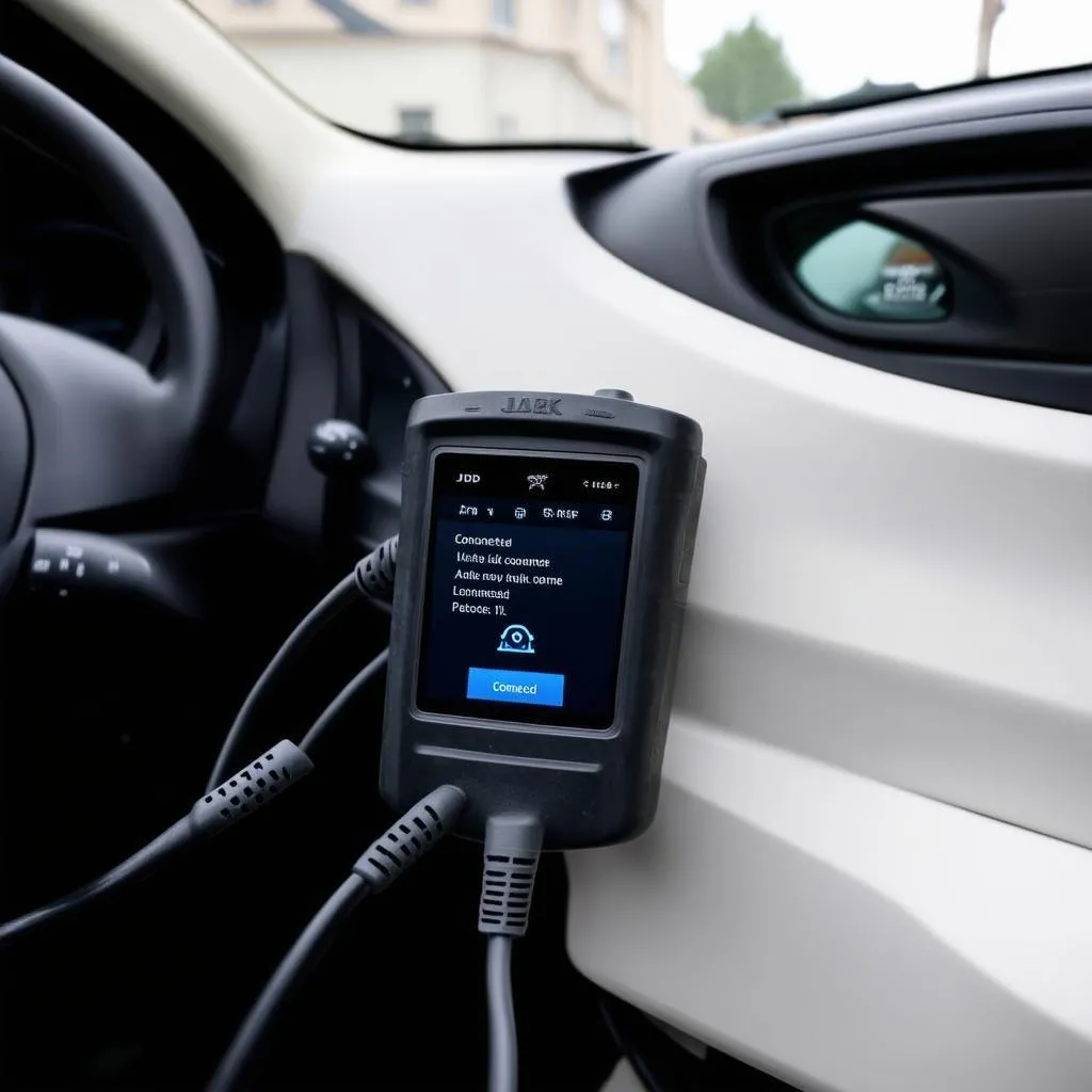 OBD Scanner Connected to Nissan Juke