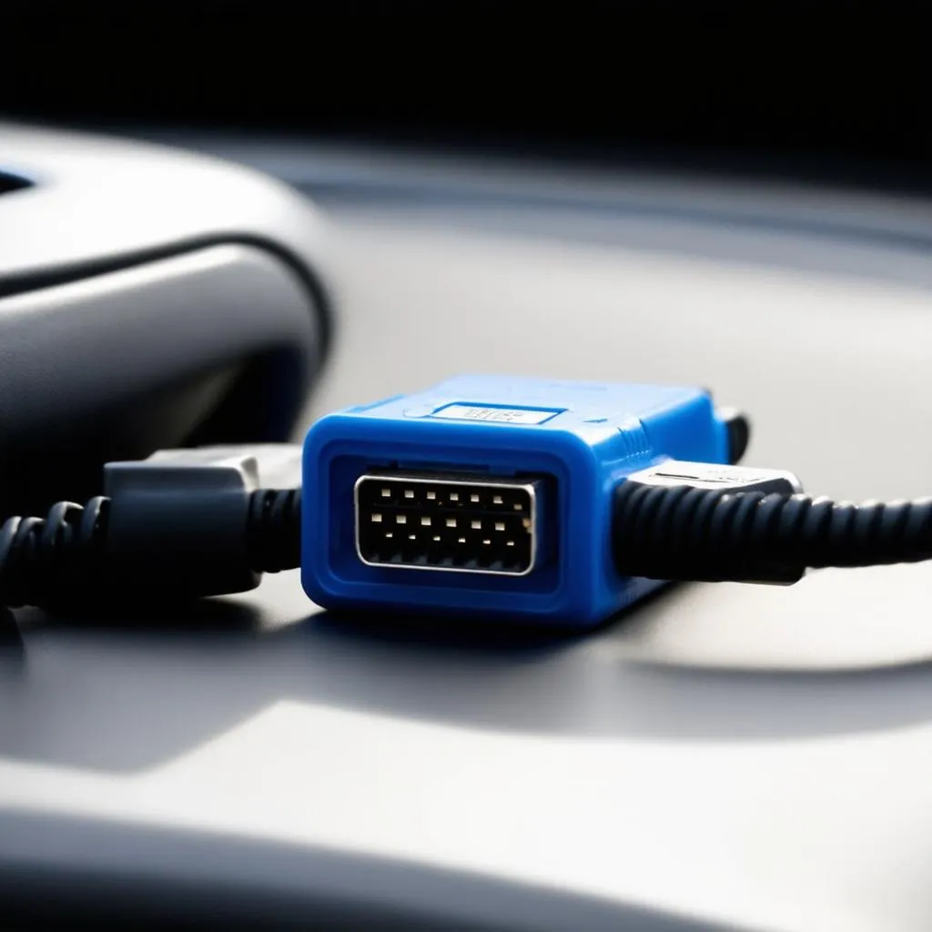 Connecting an OBD scanner to a car