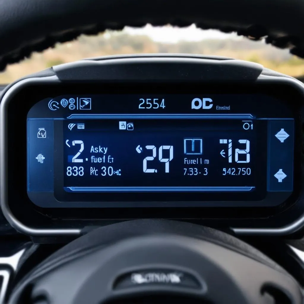 OBD Scanner Data Display