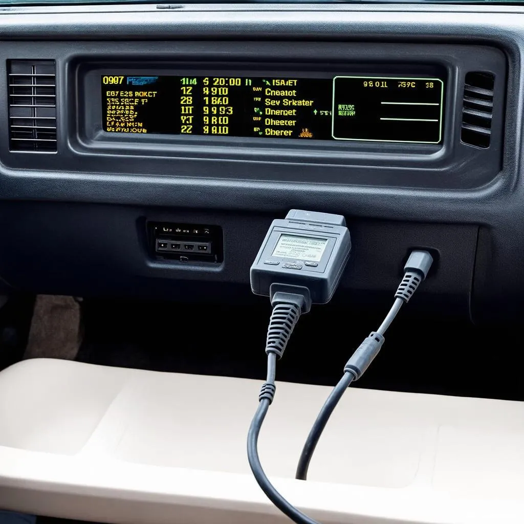 OBD Scanner Connected to F250