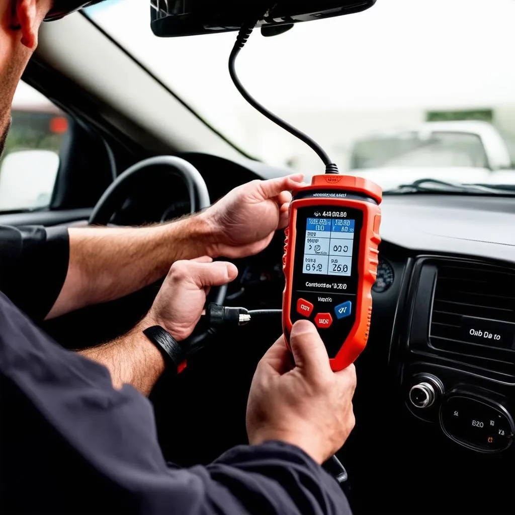 OBD Scanner in Use