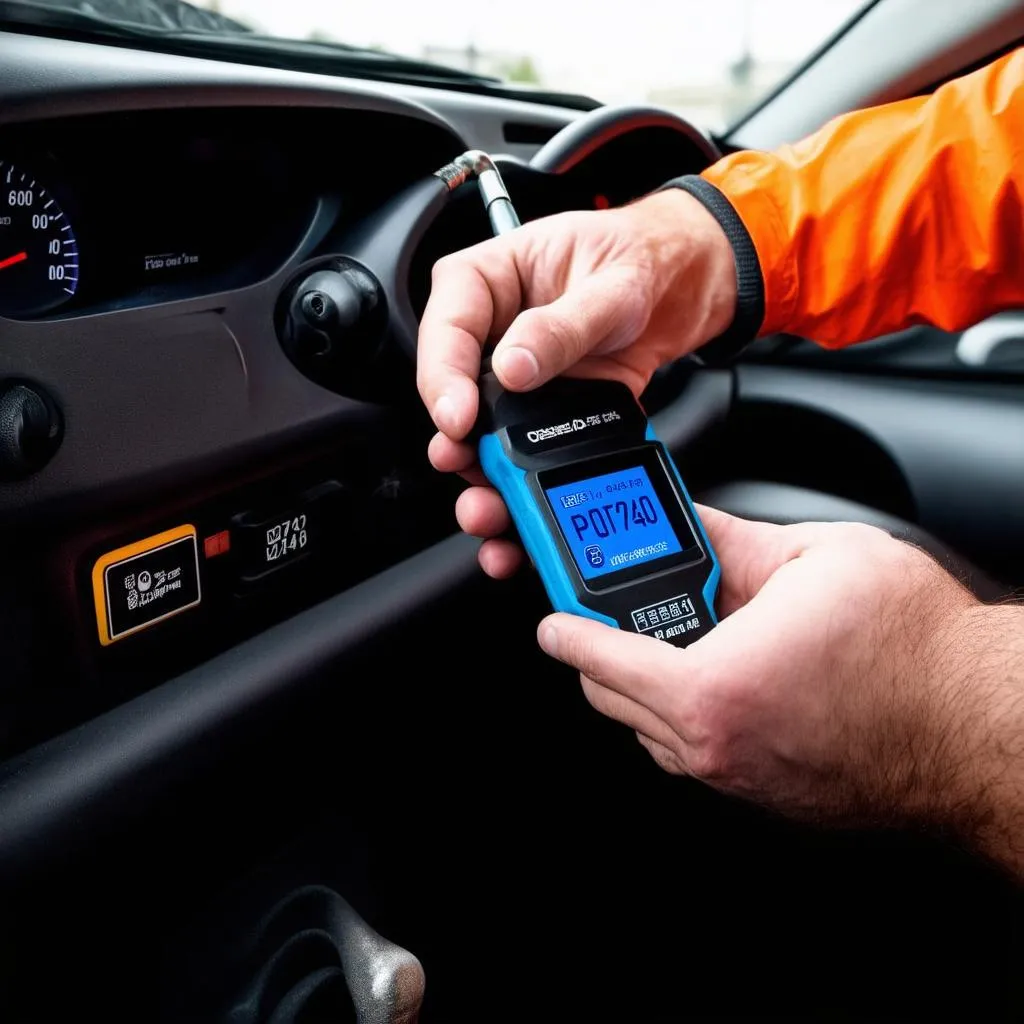 OBD Scanner in Use