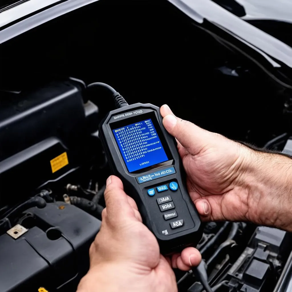 OBD Scanner in Use