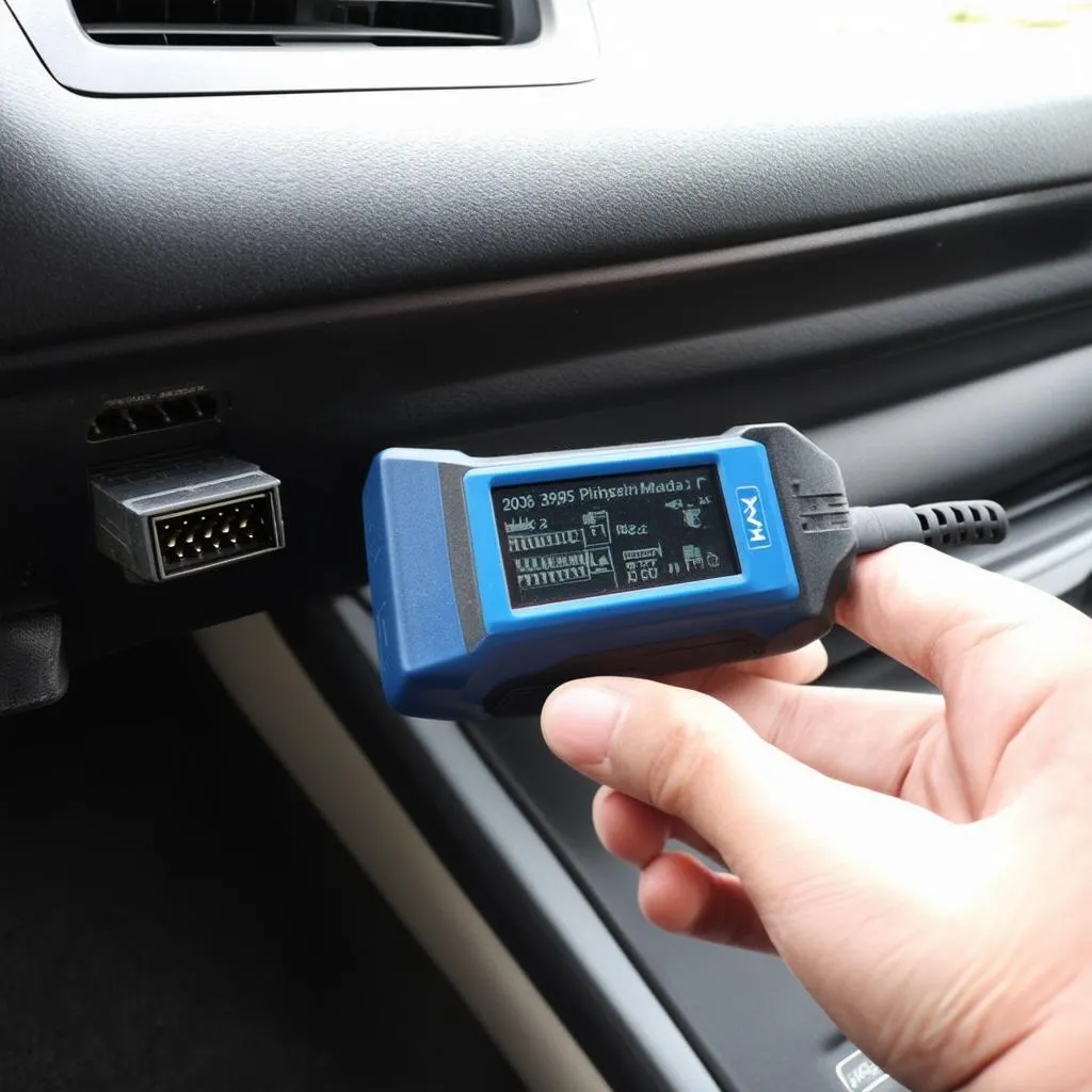 OBD Scanner Connected to 2003 Mazda 6