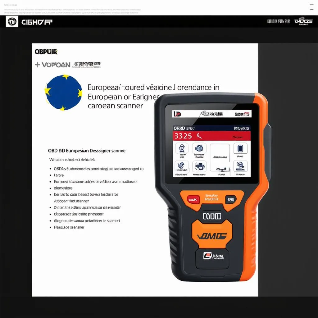 OBD Scanner Tool for European Cars