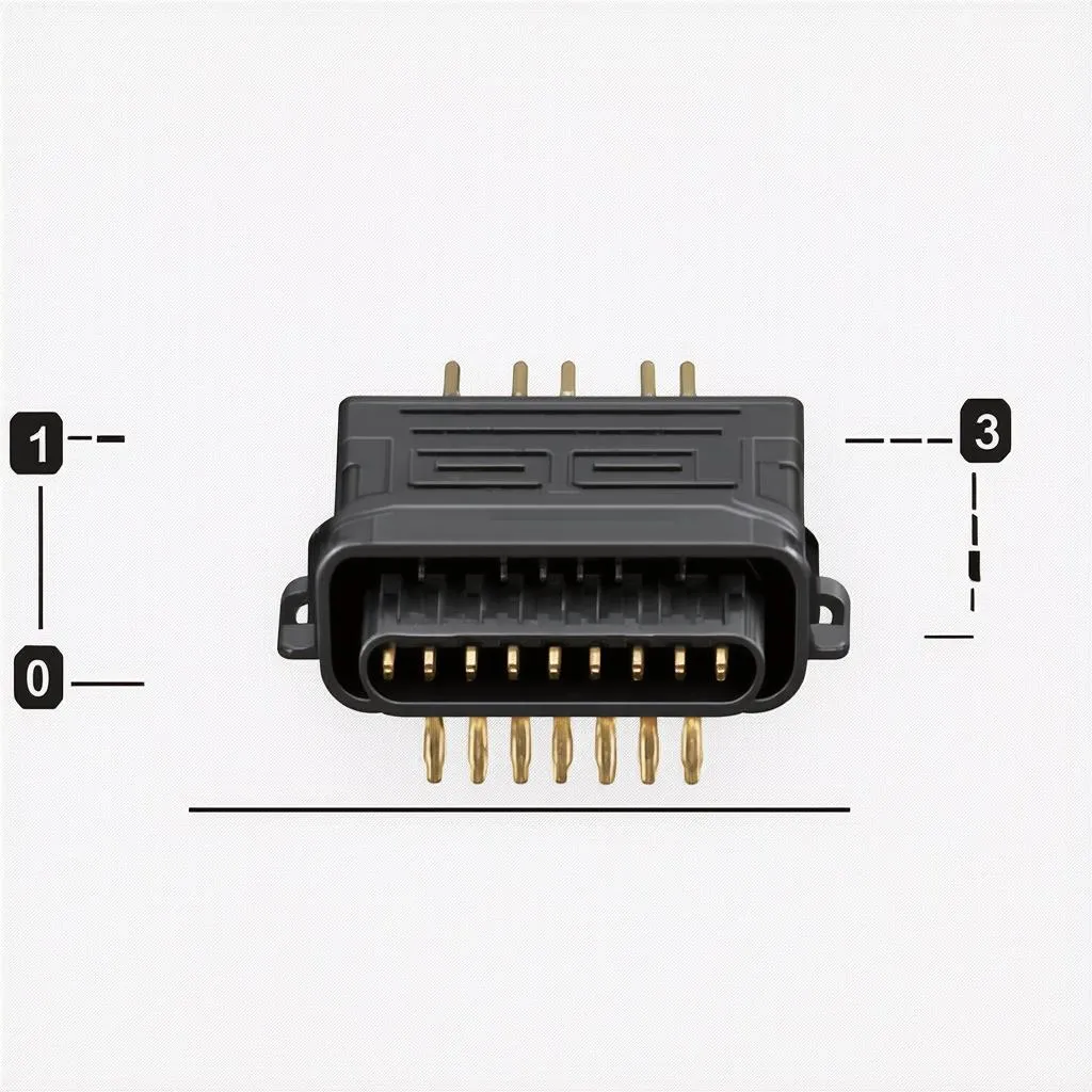 OBD2 connector pinout diagram