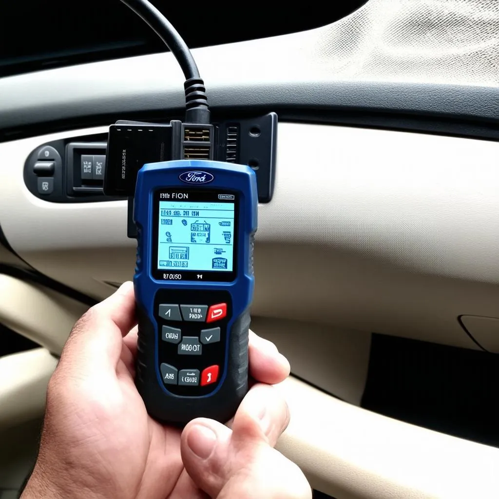 OBD2 Scanner in Use