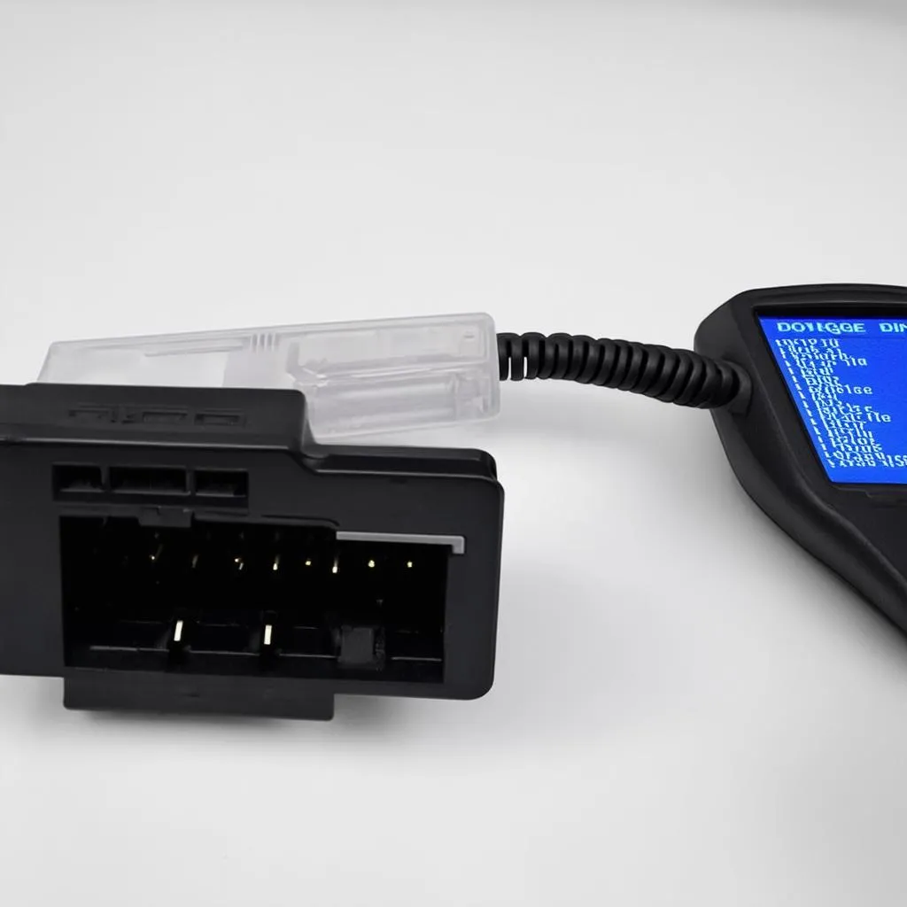 OBD2 scanner in use