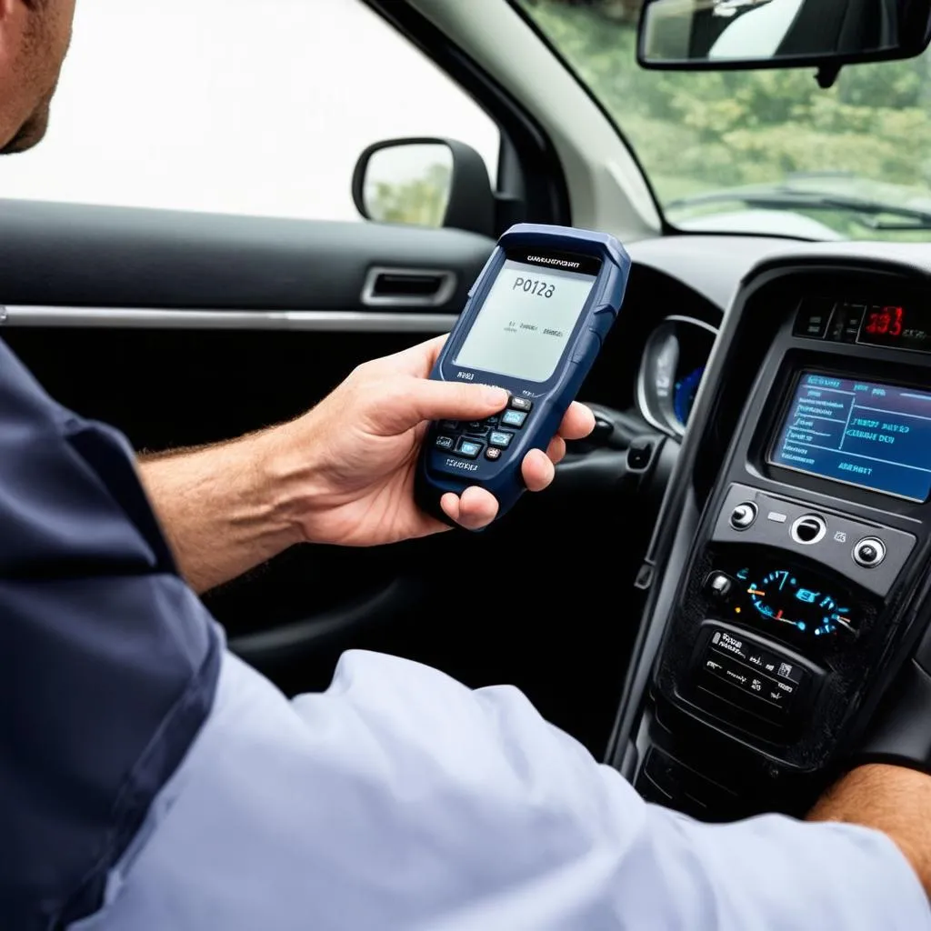 Using an OBD2 scanner to diagnose the P0136 code