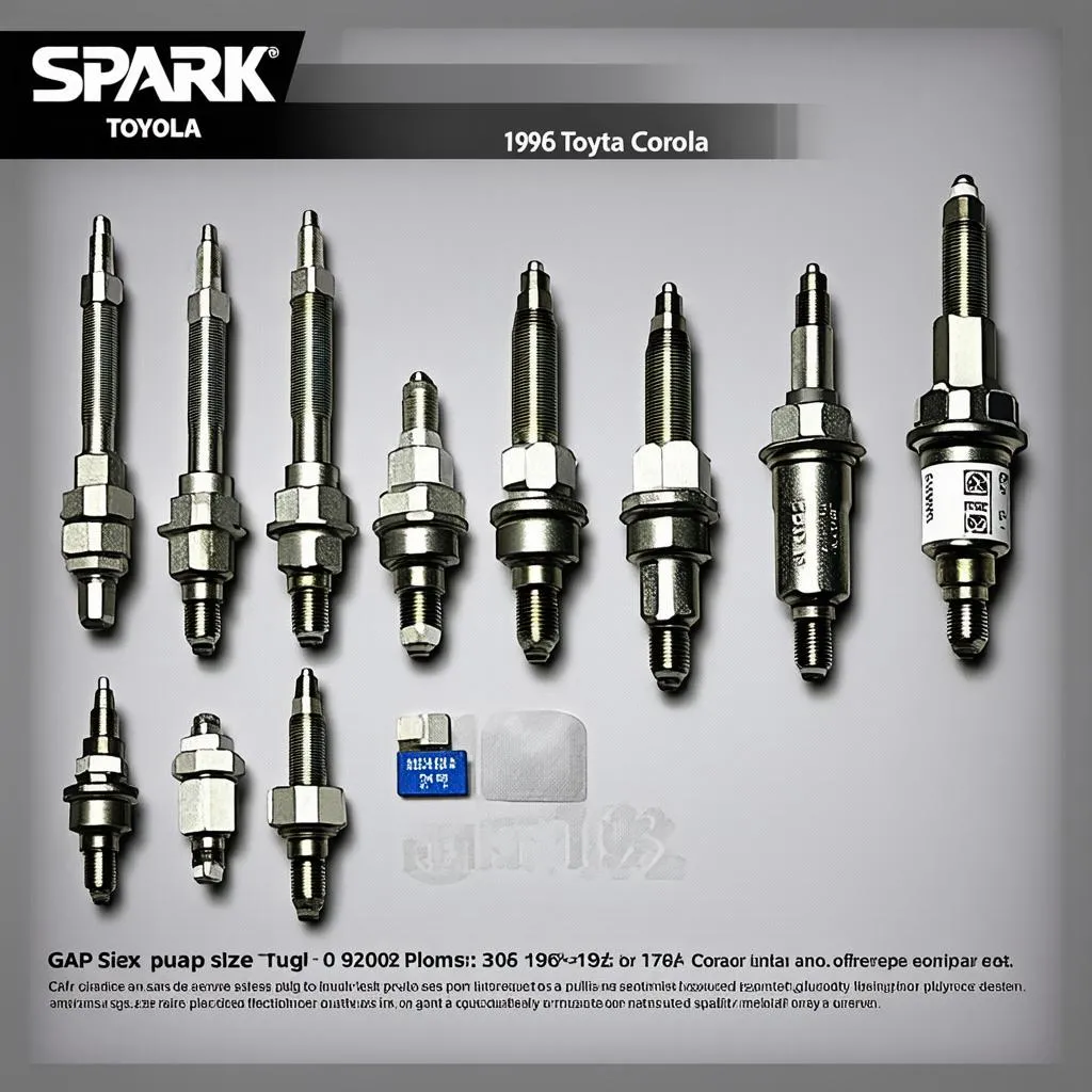 Spark Plugs for a 1996 Toyota Corolla