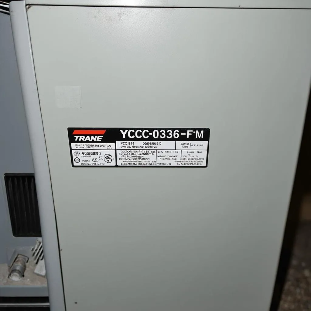 Trane YCC036 F2M unit