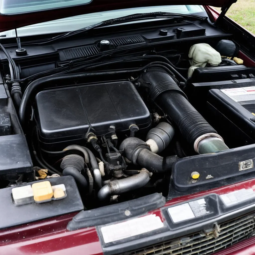 Volvo 740 Engine Bay