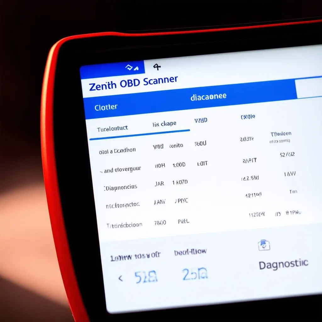 Zenith OBD Scanner: User-Friendly Interface
