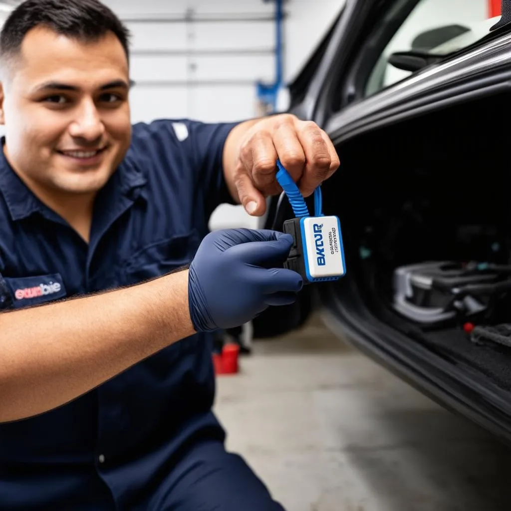 Installing Zubie OBD device in a car