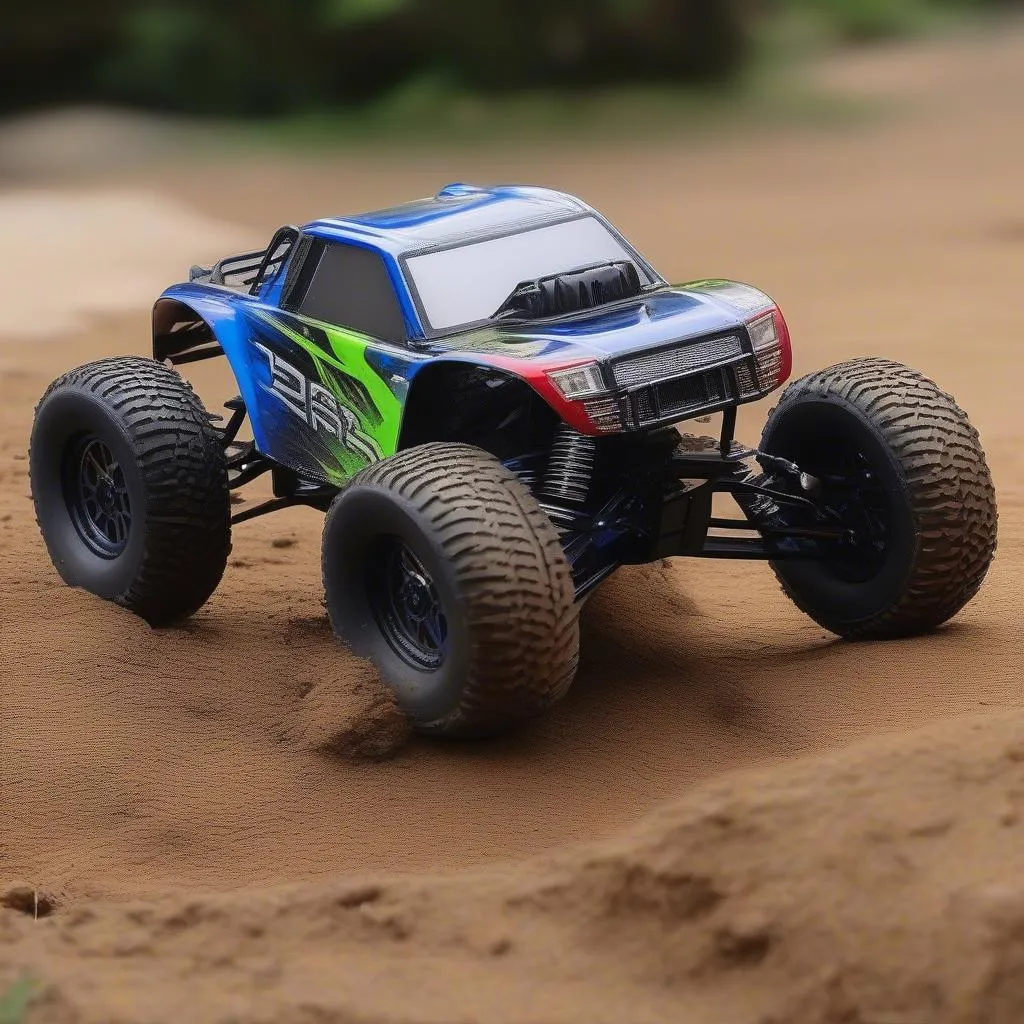 A 1/8 scale dirt RC car, designed for extreme off-road performance