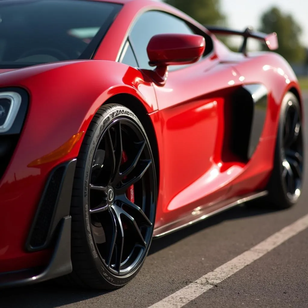 Sports Car with 18-Inch Wheels