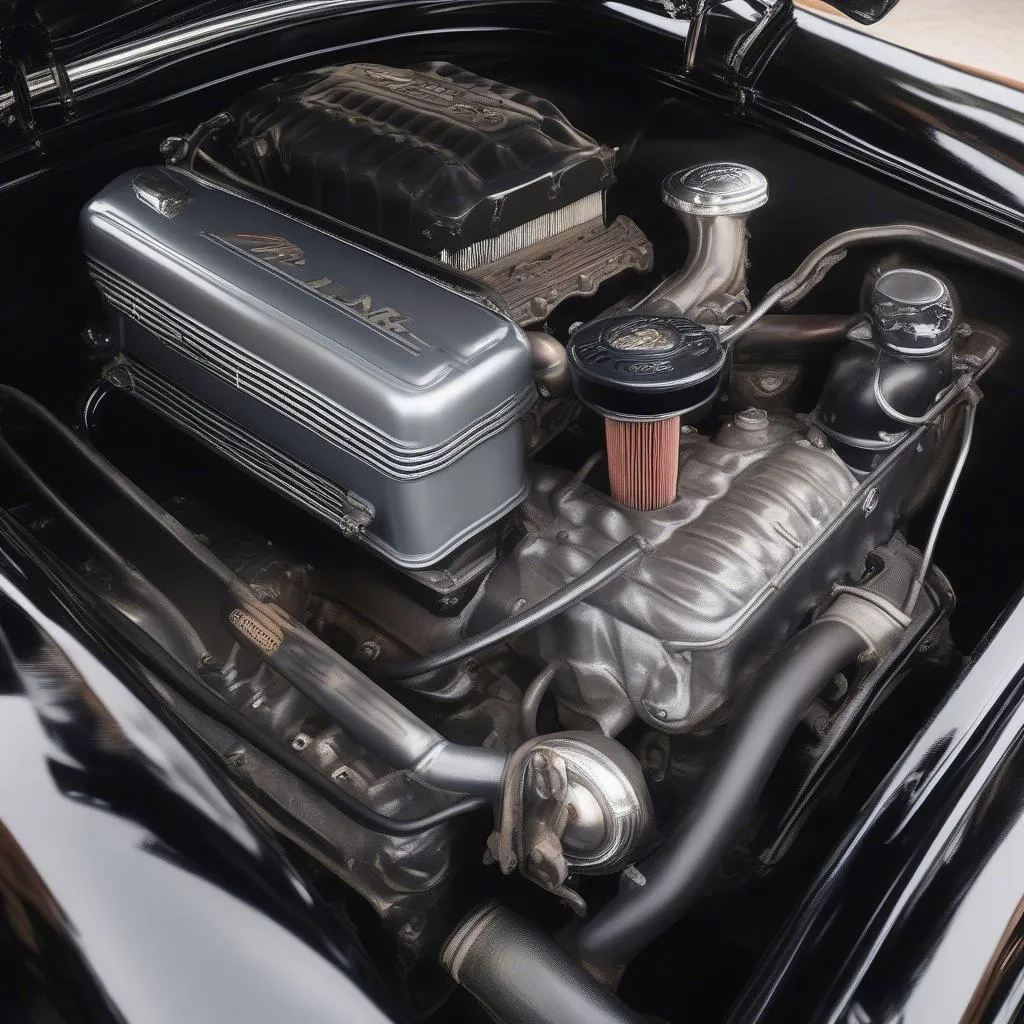 Engine of a 1930s Dodge