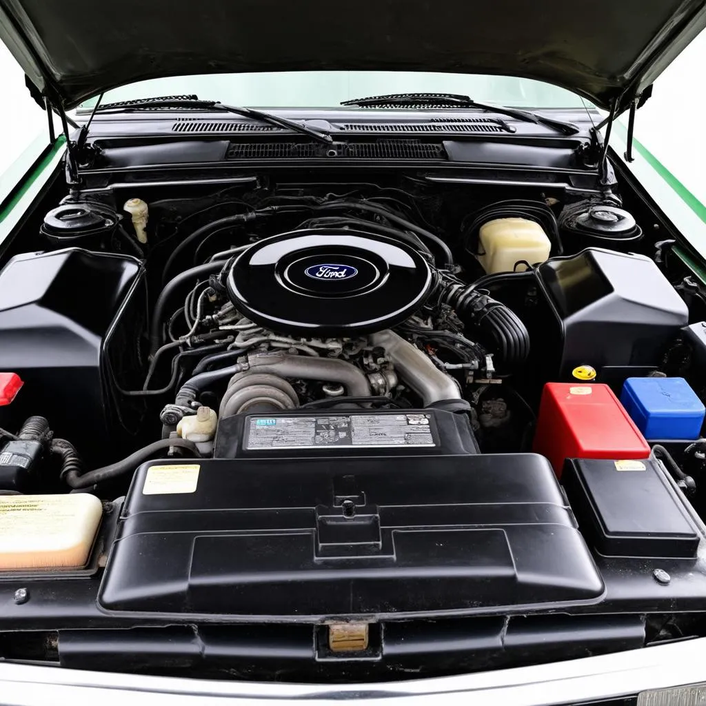 1990 Ford Ranger Engine Bay