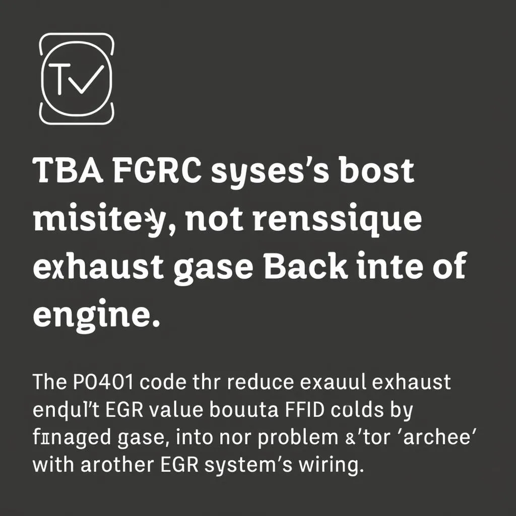 Exhaust Gas Recirculation (EGR) Flow Insufficient