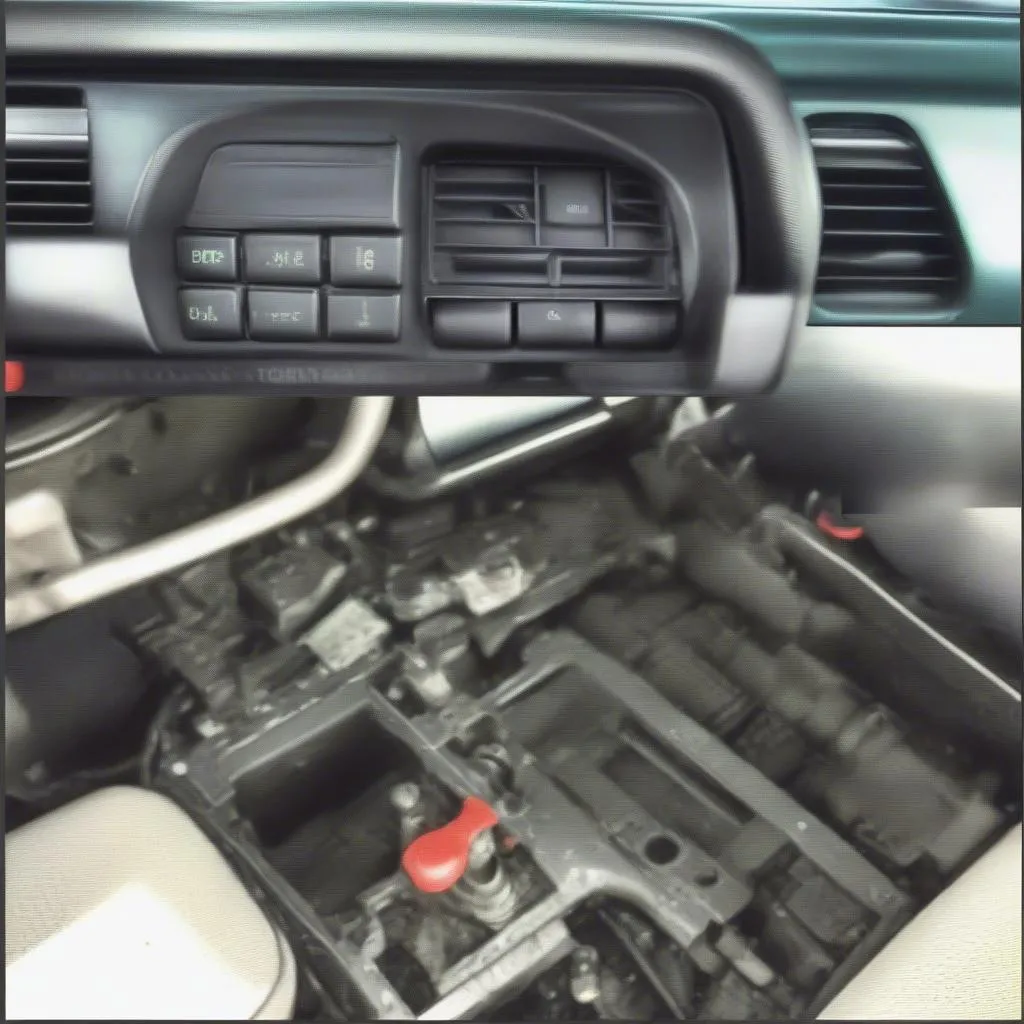 1994 Toyota Corolla OBD Connector Location Under Dashboard