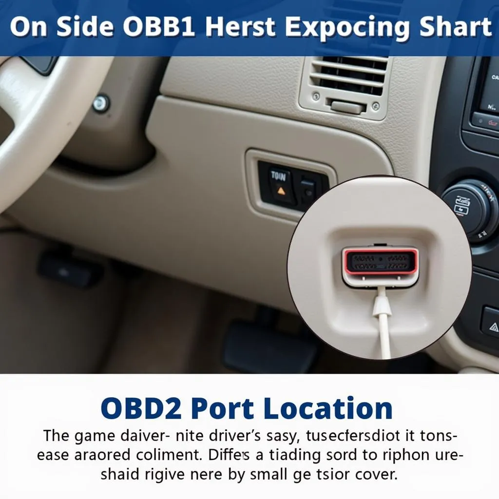 2005 Ford Explorer OBD2 port location