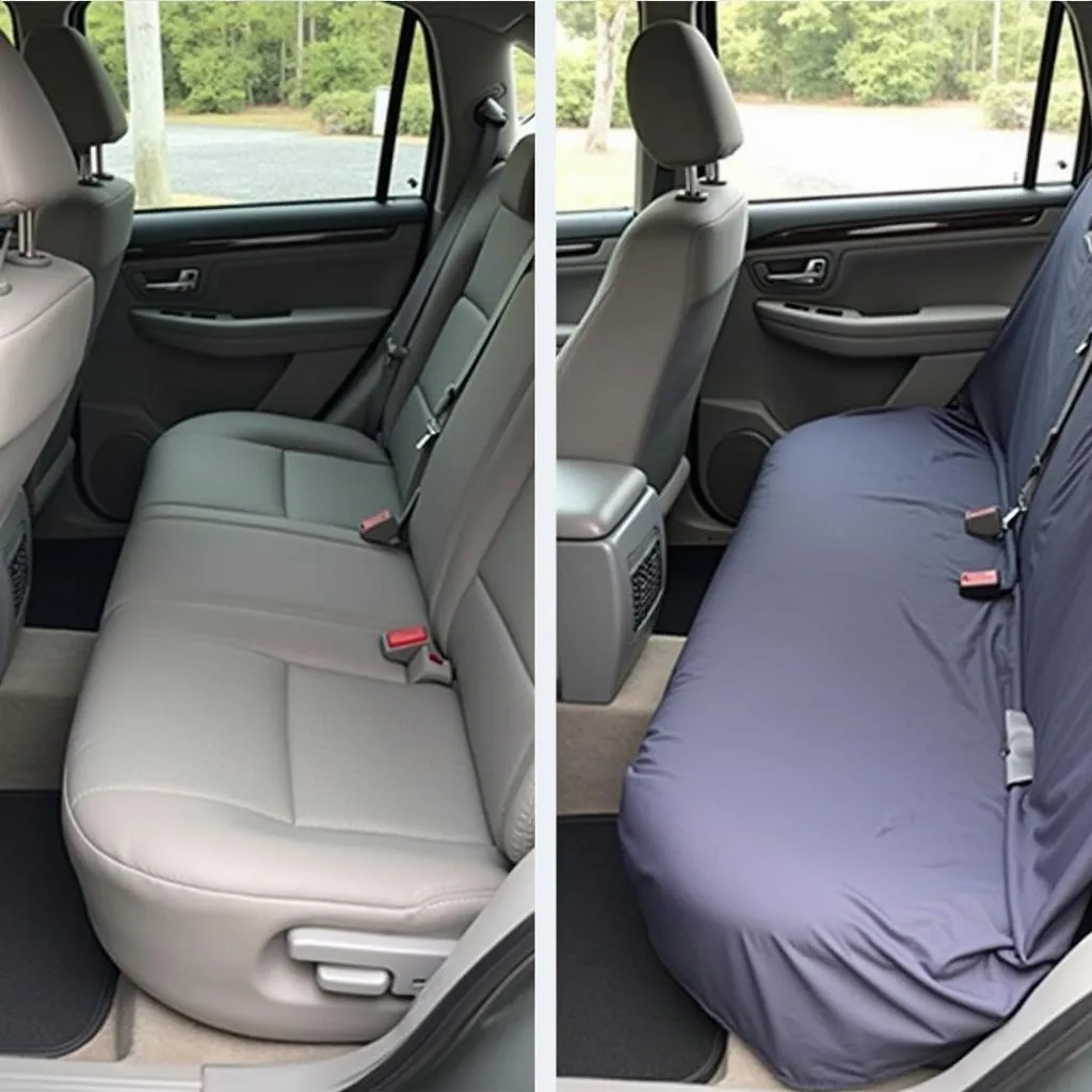 Car Seat Covers Before and After