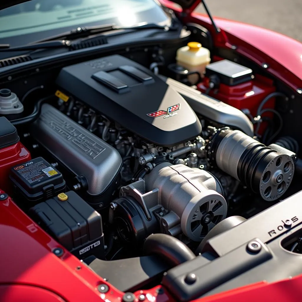 2007 Corvette Pace Car Engine Bay