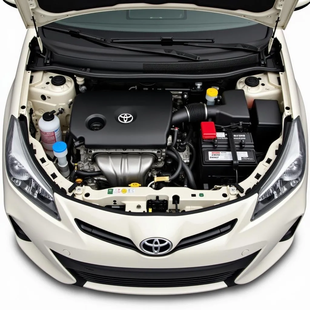 2013 Toyota Yaris Engine Bay