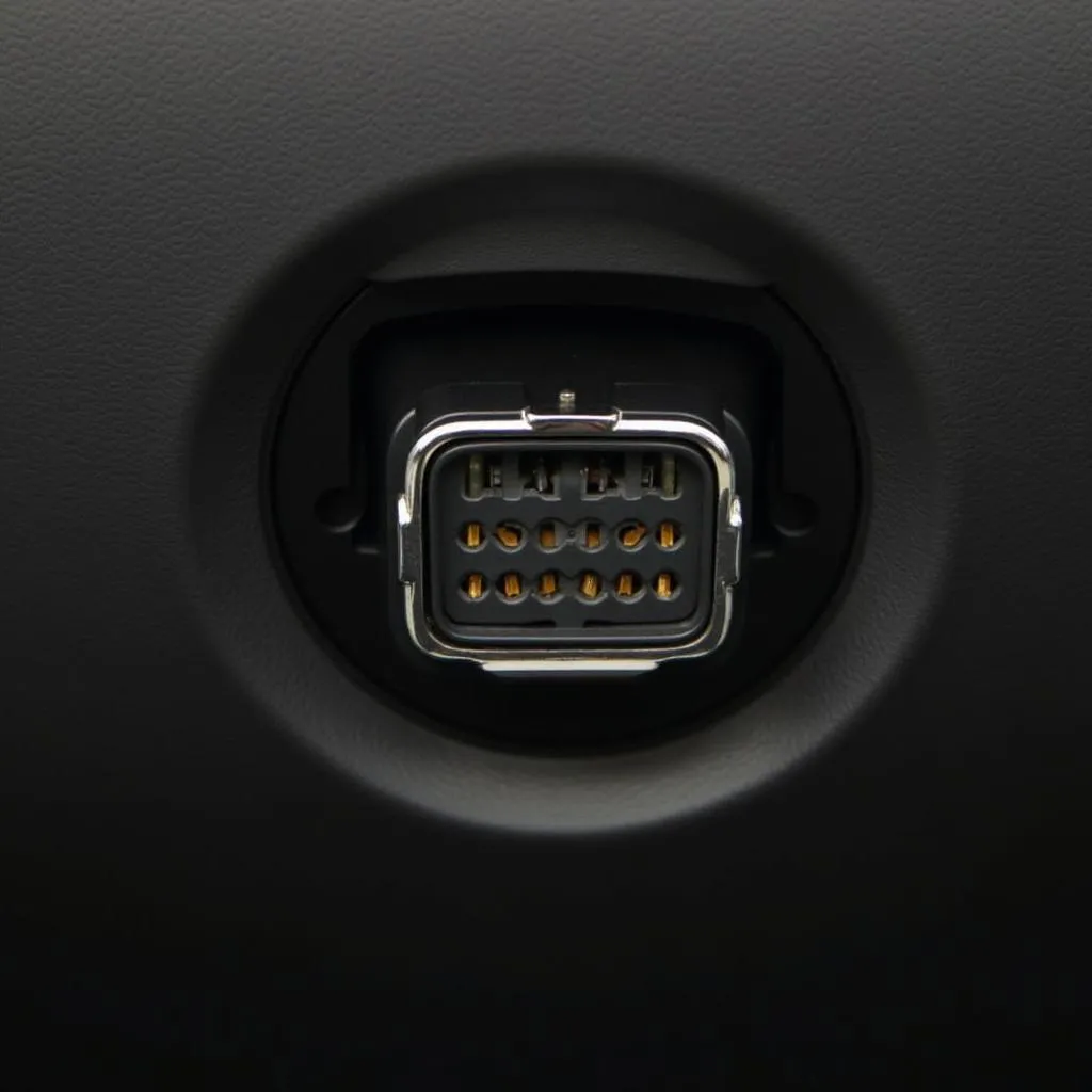 2014 Mini Cooper OBD Port Close Up