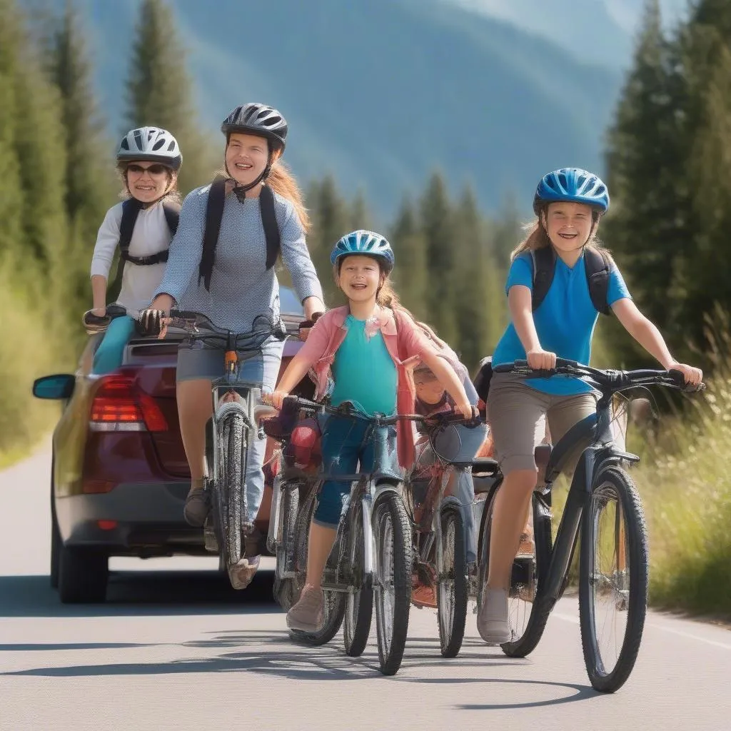 5 car bike rack family