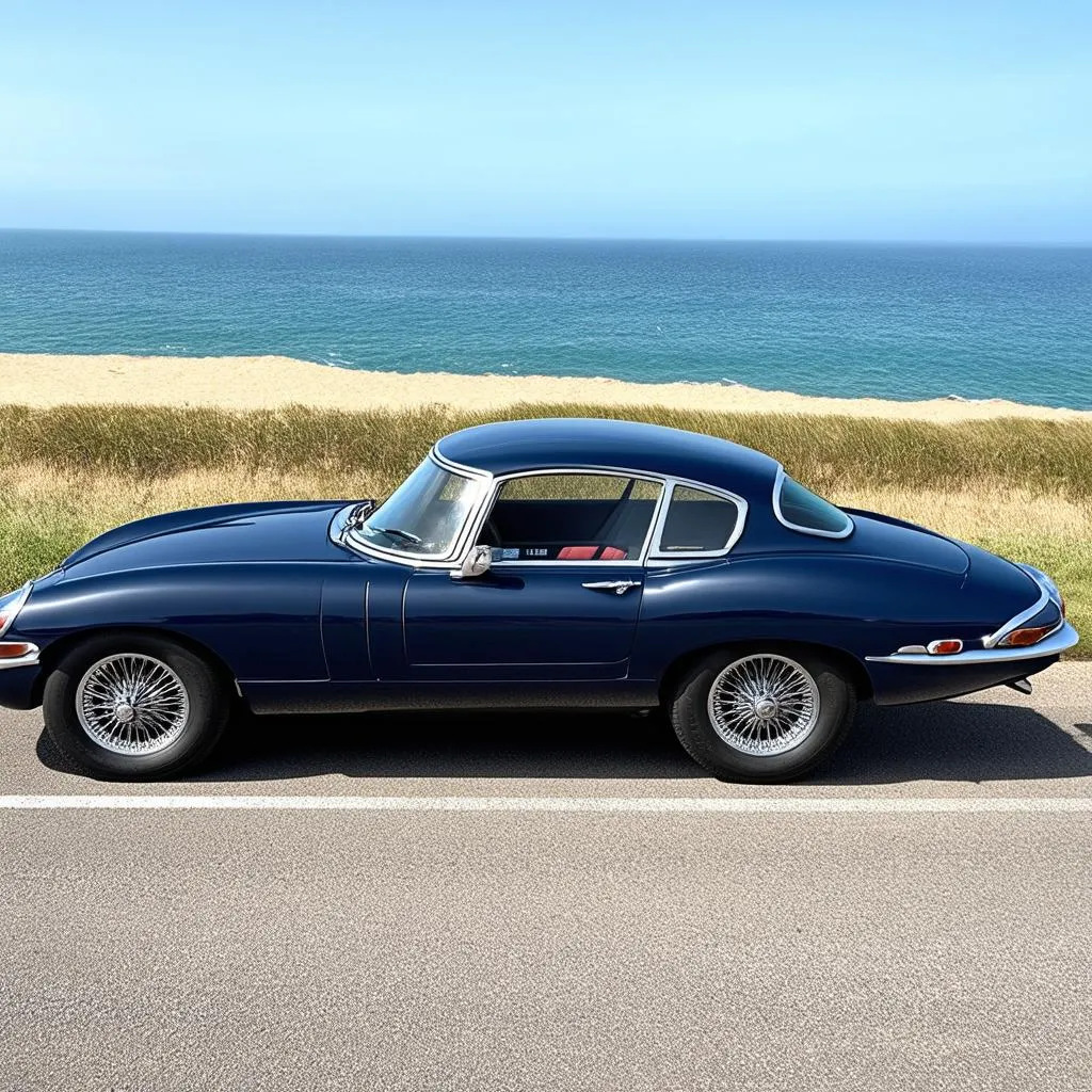 Classic Indigo Jaguar E-Type