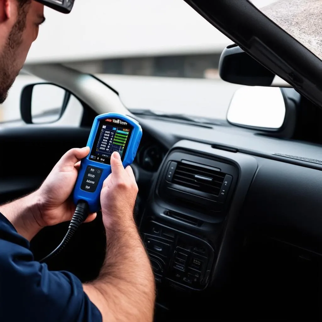 OBD Scanner in Use