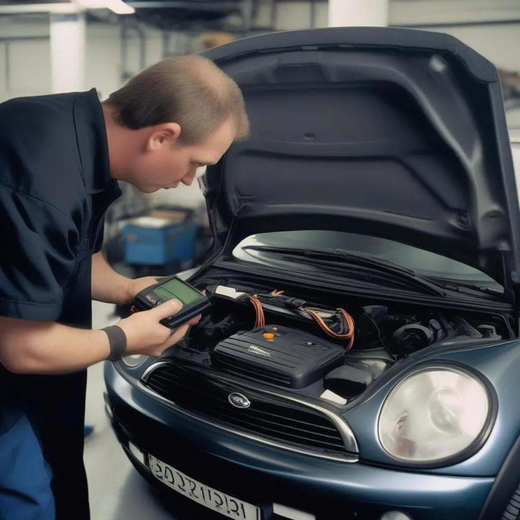 OBD Scanner in Use