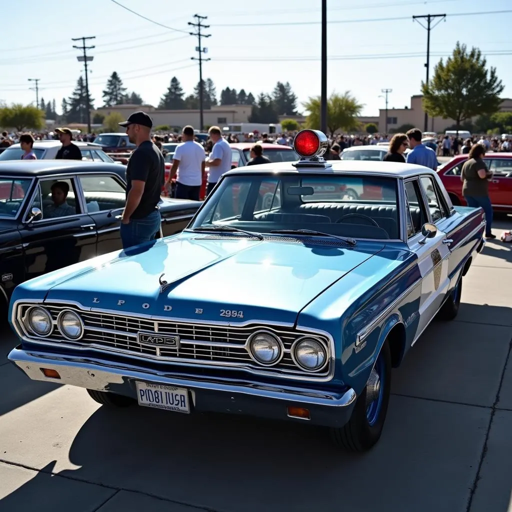 Adam-12 car replica at car show