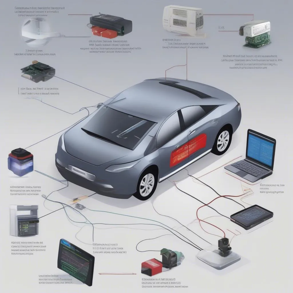 AI Car Generator Connected to a Car's OBD-II Port