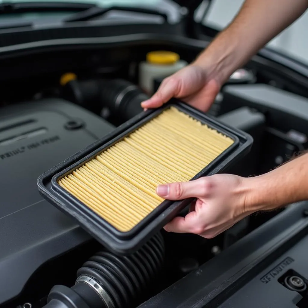 Replacing a Car Air Filter