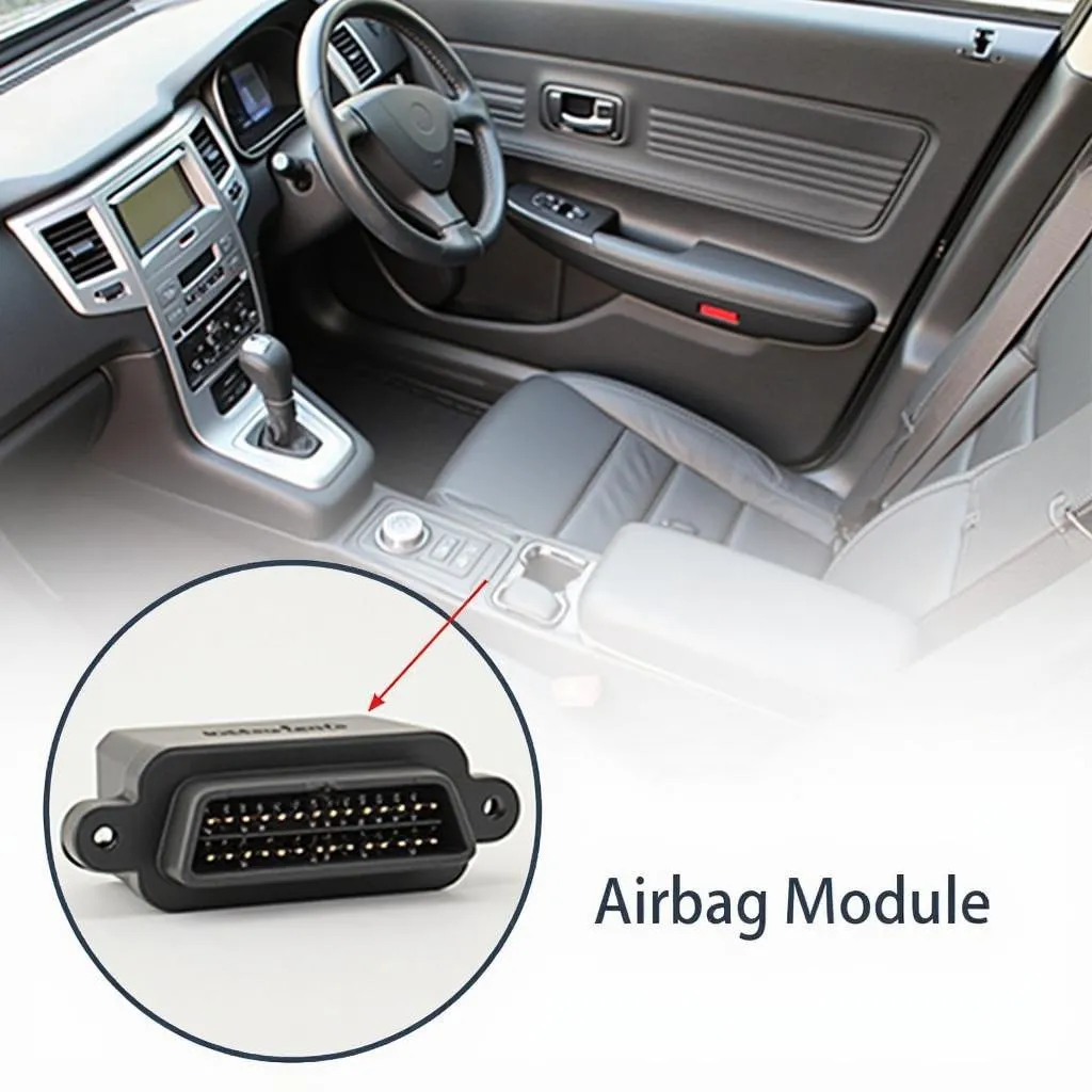 Airbag module OBD location